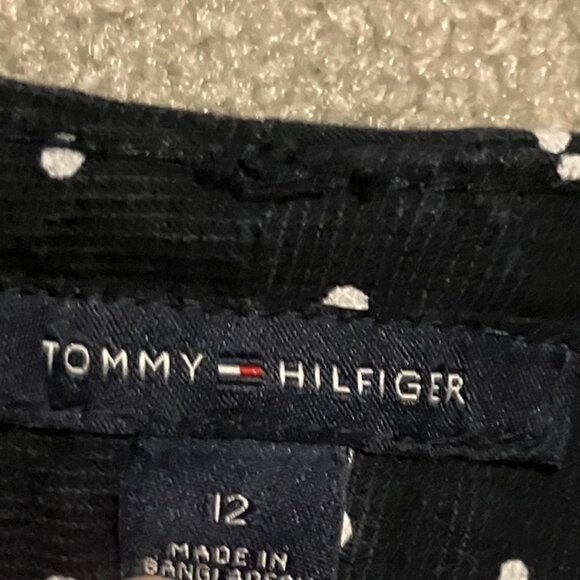 Tommy Hilfiger Navy and White Polka Dot Shorts Women's Size 12 - Picture 7 of 8